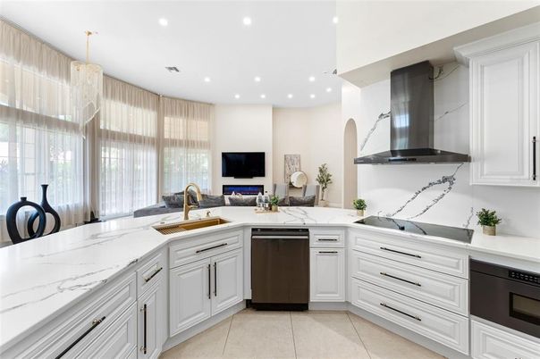 Chandelier, Interior, Kitchen, Recessed Lighting