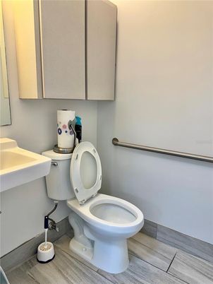 Bathroom, Interior, Wood Texture Flooring