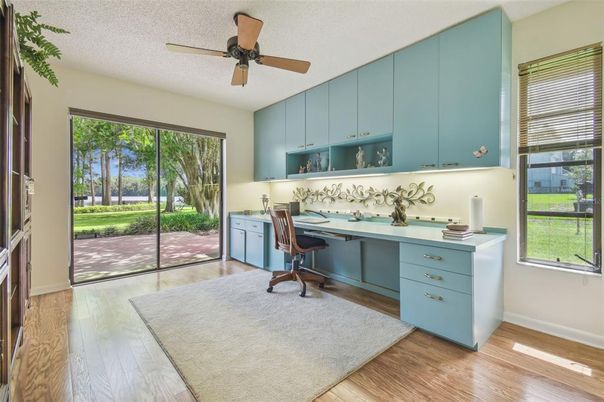 Home Office, Interior, Wood Texture Flooring