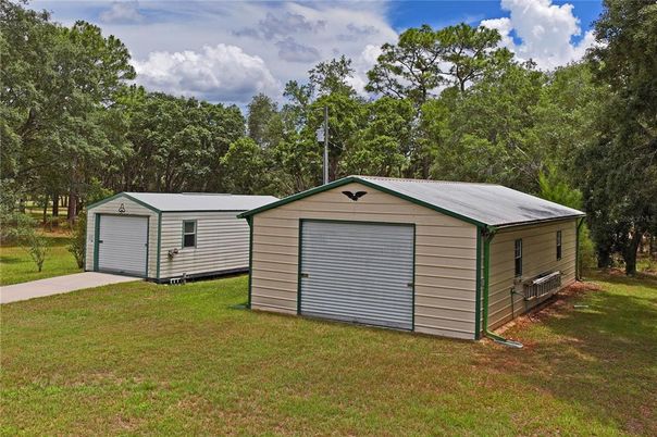 Backyard, Detached Garage, Exterior
