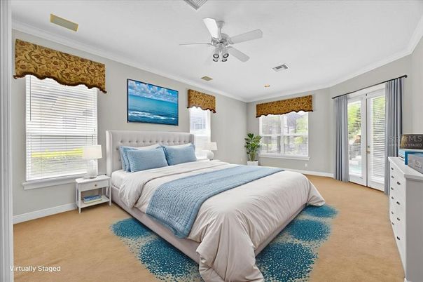 Bedroom, Interior, Recessed Lighting