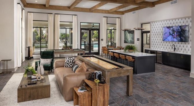 Dining room, Interior, Kitchen, Living room, Recessed Lighting, Wooden Beams