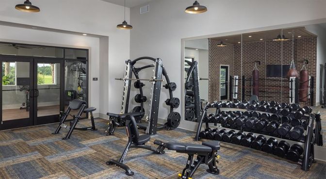 Fitness Equipment, Interior, Pendant Lights, Recessed Lighting