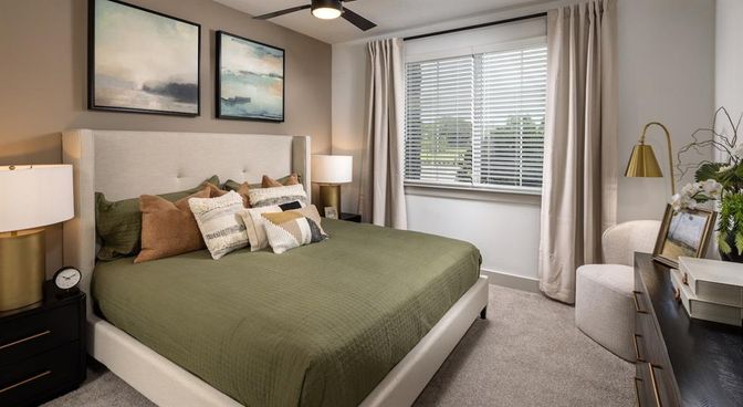 Bedroom, Interior, Recessed Lighting
