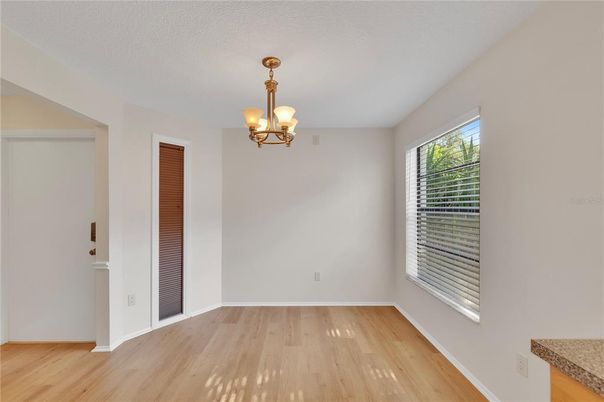 Chandelier, Empty room, Interior, Wood Texture Flooring