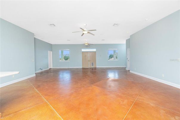 Empty room, Interior, Recessed Lighting