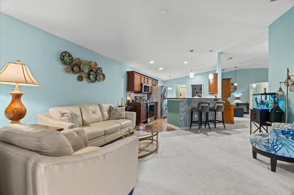 Interior, Kitchen, Living room, Pendant Lights, Recessed Lighting