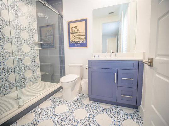 Bathroom, Glass Shower, Interior