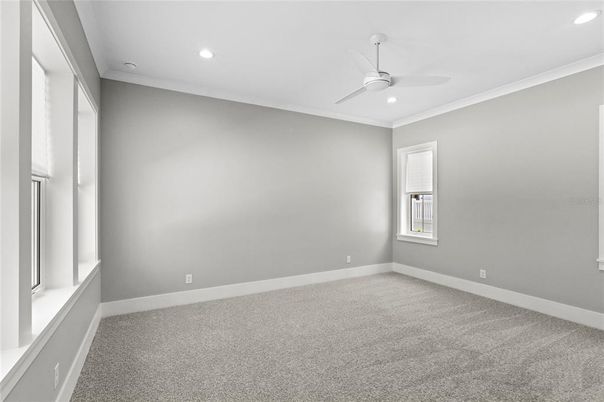 Empty room, Interior, Recessed Lighting