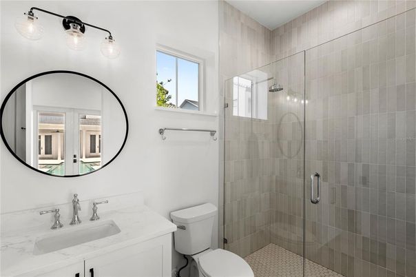 Bathroom, Glass Shower, Interior