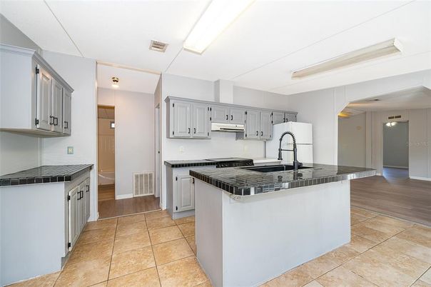 Interior, Kitchen, Wood Texture Flooring