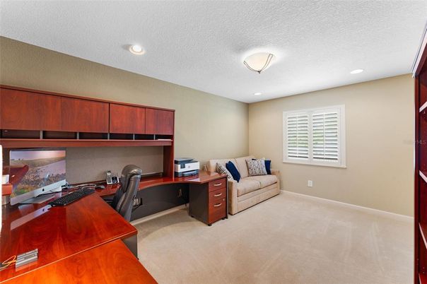Home Office, Interior, Recessed Lighting