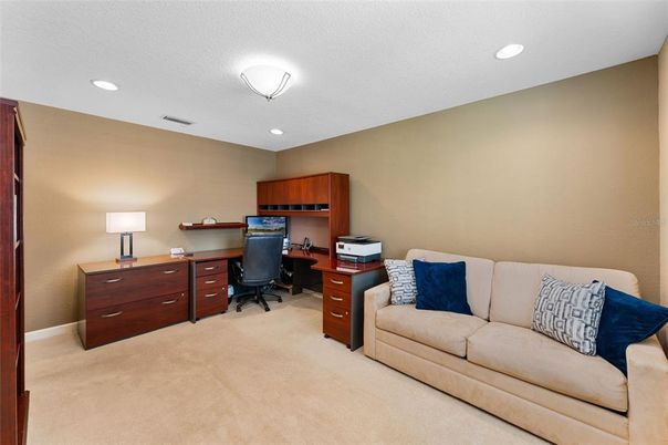 Home Office, Interior, Recessed Lighting