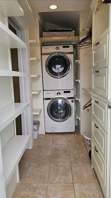 Interior, Recessed Lighting, Utility Closets, Washer