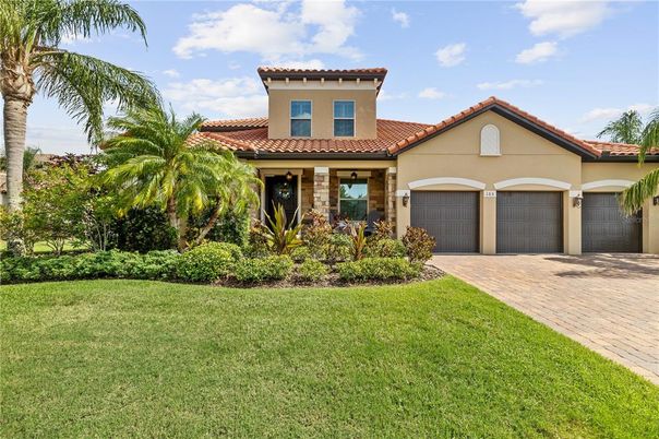 Attached, Backyard, Exterior, Facade, Mediterranean