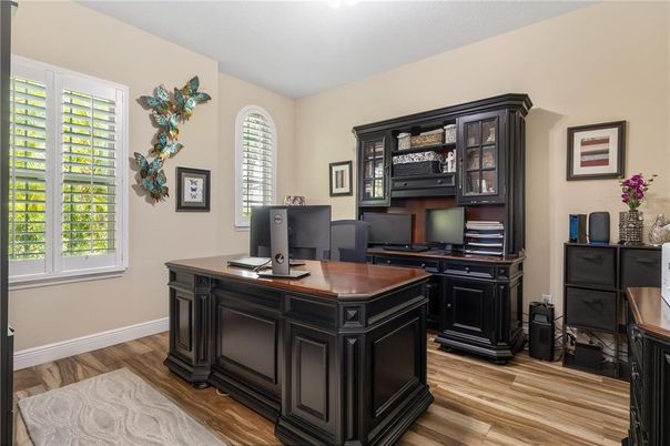 Home Office, Interior, Wood Texture Flooring