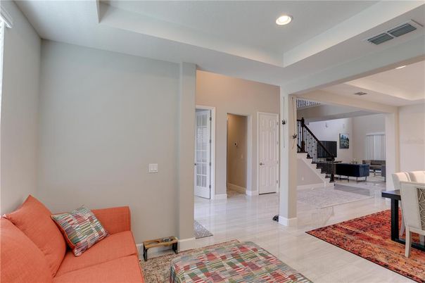 Interior, Living room, Recessed Lighting