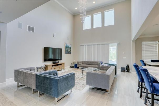Interior, Living room, Recessed Lighting