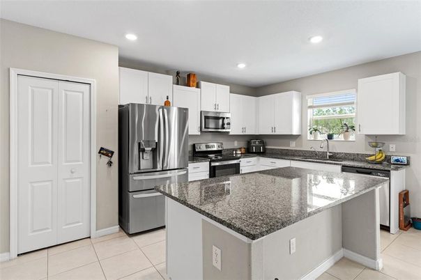 Interior, Kitchen, Recessed Lighting, Stainless Steel Appliances