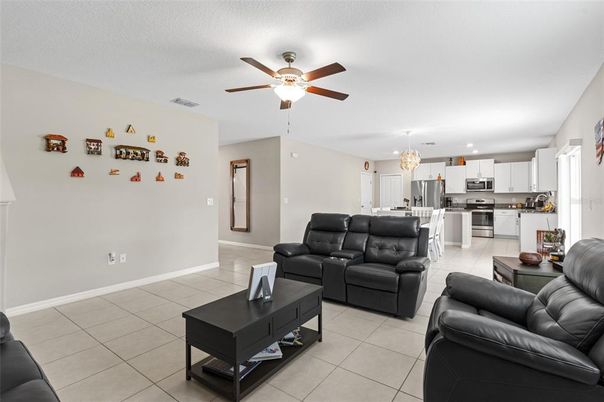 Interior, Kitchen, Living room, Pendant Lights, Stainless Steel Appliances