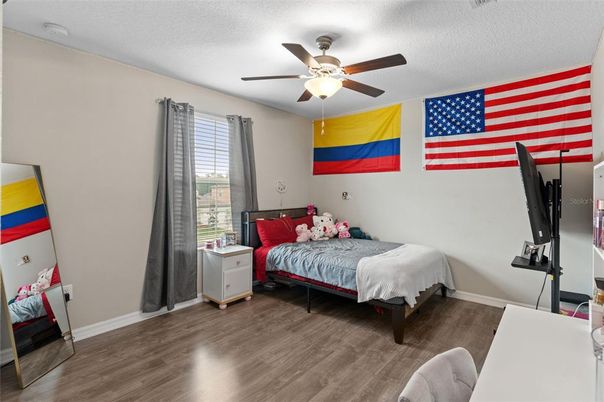 Bedroom, Interior, Wood Texture Flooring