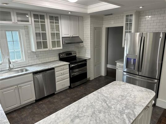Interior, Kitchen, Recessed Lighting, Stainless Steel Appliances