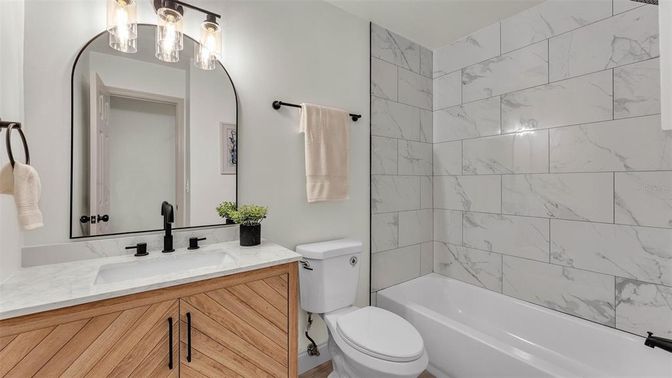 Bathroom, Interior, Marble Walls