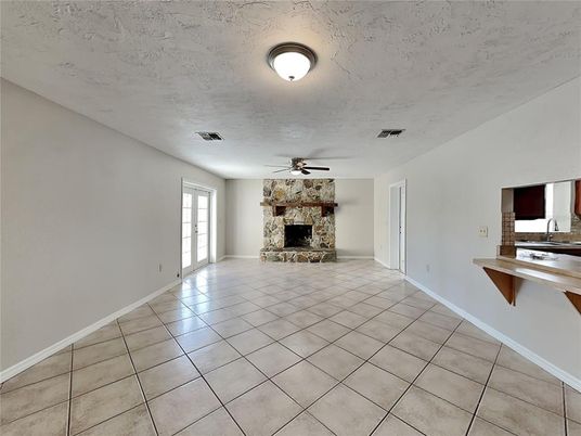 Empty room, Fireplace, Interior