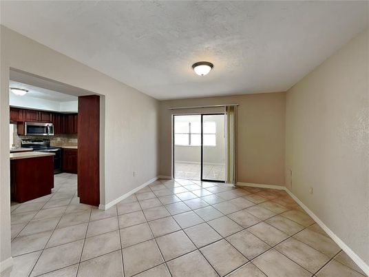 Empty room, Interior, Kitchen, Stainless Steel Appliances