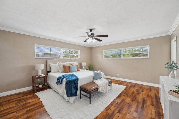 Bedroom, Interior, Wood Texture Flooring