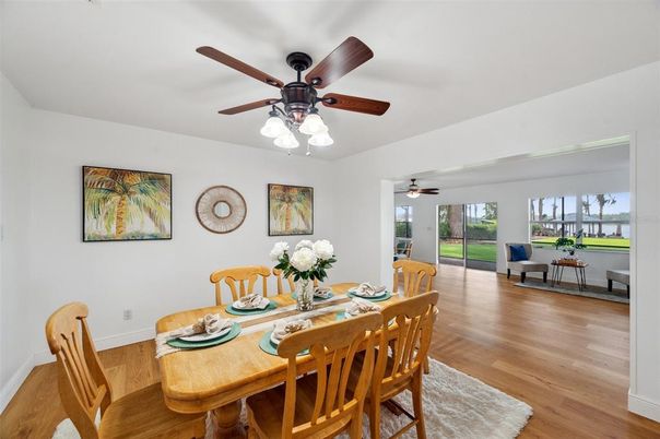 Dining room, Interior, Wood Texture Flooring