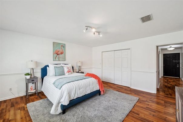 Bedroom, Interior, Wood Texture Flooring