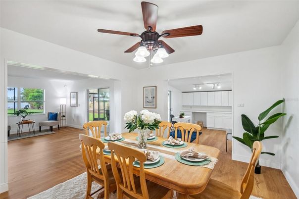 Dining room, Interior, Wood Texture Flooring