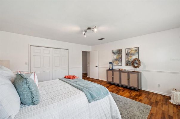 Bedroom, Interior, Wood Texture Flooring
