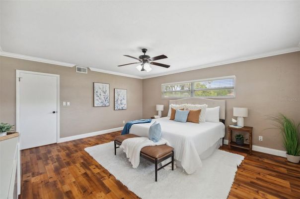 Bedroom, Interior, Wood Texture Flooring