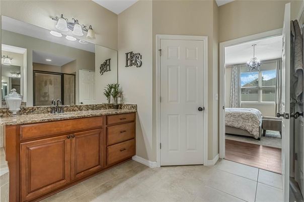 Bathroom, Chandelier, Interior, Wood Texture Flooring
