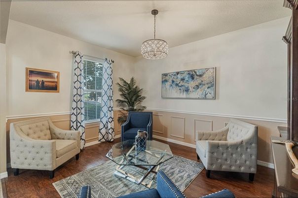Interior, Living room, Pendant Lights, Wood Texture Flooring