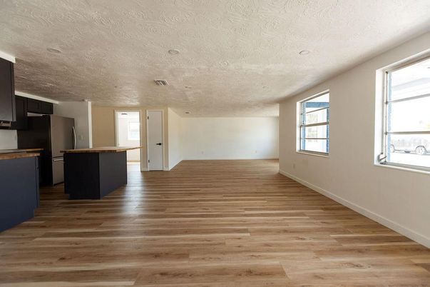 Empty room, Interior, Kitchen, Wood Texture Flooring
