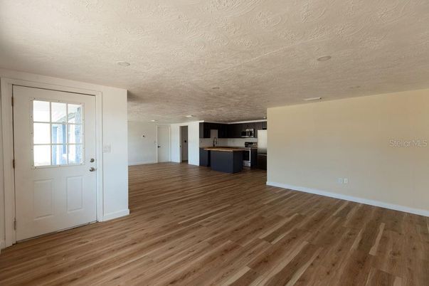 Empty room, Interior, Kitchen, Wood Texture Flooring