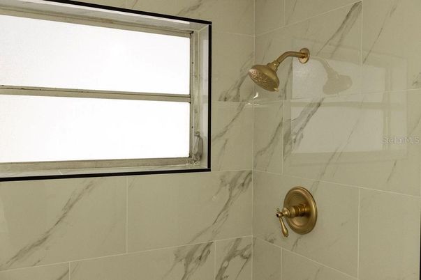 Bathroom, Glass Shower, Interior, Marble Walls