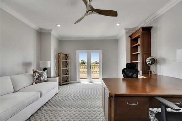 Home Office, Interior, Recessed Lighting