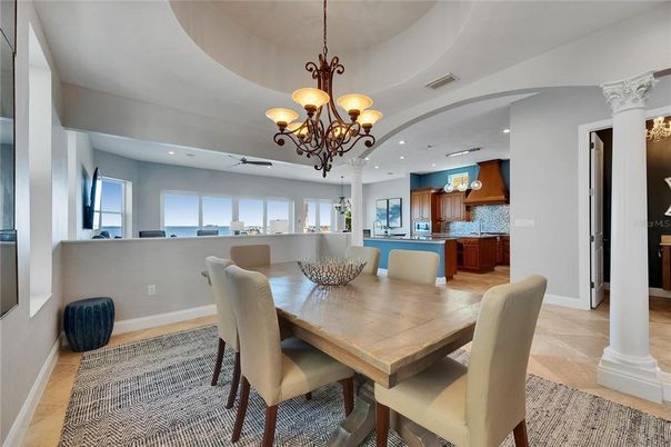 Chandelier, Dining room, Interior, Kitchen, Recessed Lighting