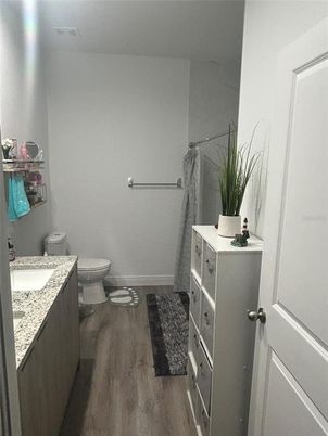 Bathroom, Interior, Wood Texture Flooring
