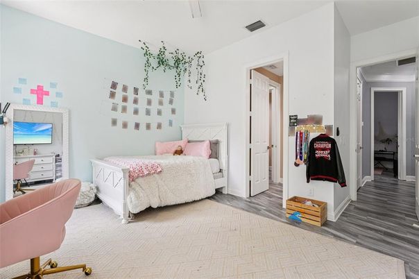 Bedroom, Interior, Wood Texture Flooring