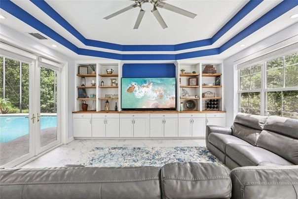 Interior, Living room, Recessed Lighting