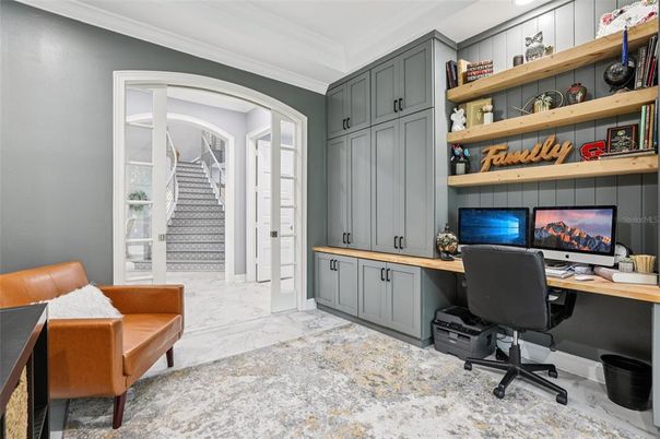 Home Office, Interior, Marble