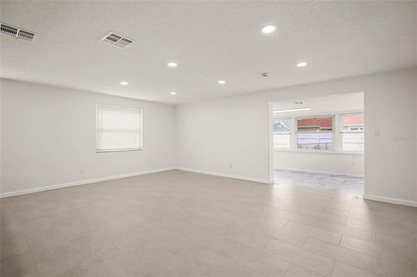 Empty room, Interior, Marble, Recessed Lighting