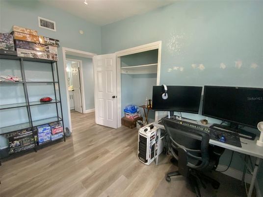Home Office, Interior, Wood Texture Flooring