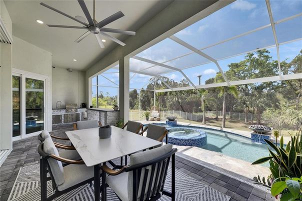 Dining room, Glass Ceilings, Interior, Pool, Recessed Lighting, Sun Room