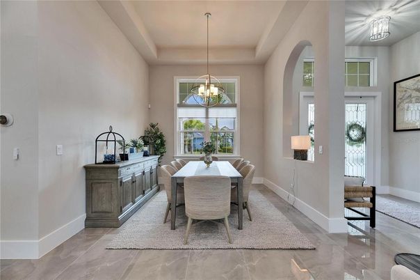 Dining room, Interior, Pendant Lights